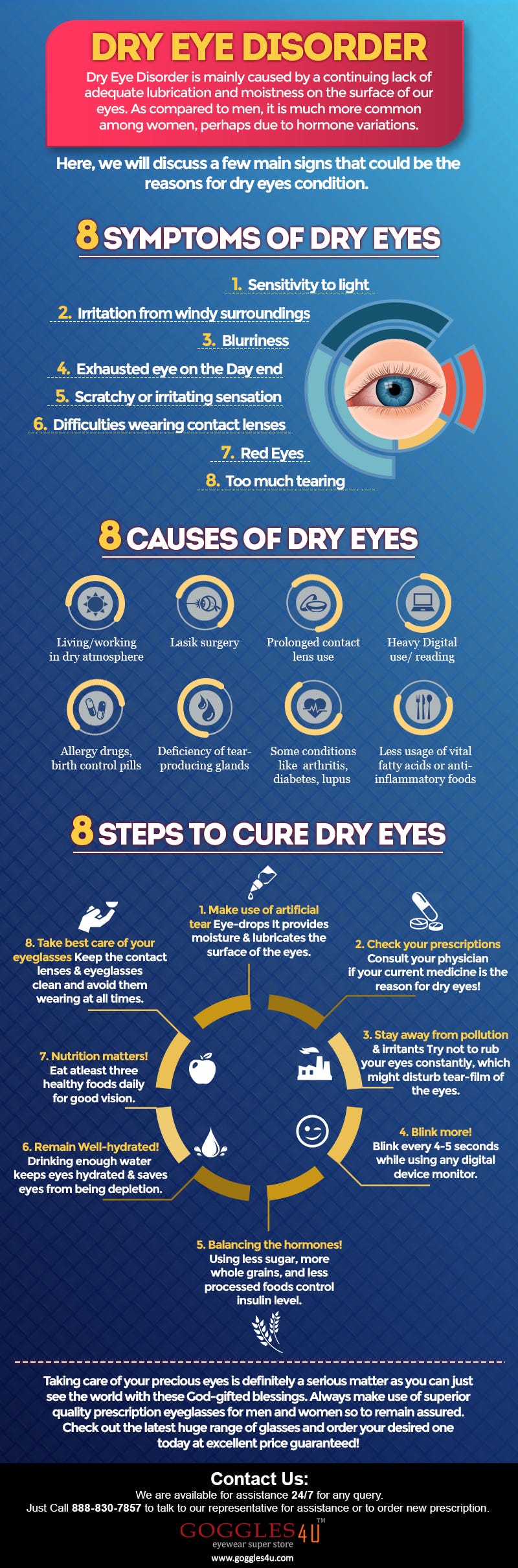8 symptoms of dry eyes