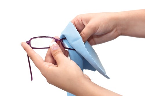 Cleaning Eyeglasses